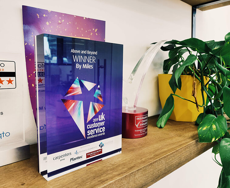 Above and Beyond UK Customer Service Excellence Award 2019