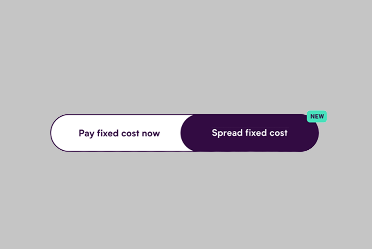 Spread fixed cost toggle