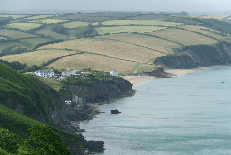 Devon coastline scenery