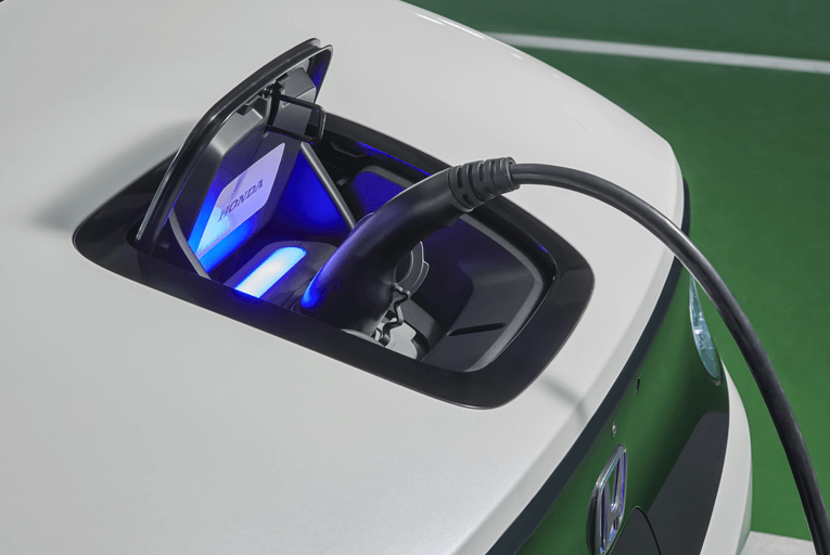 Honda e charging port