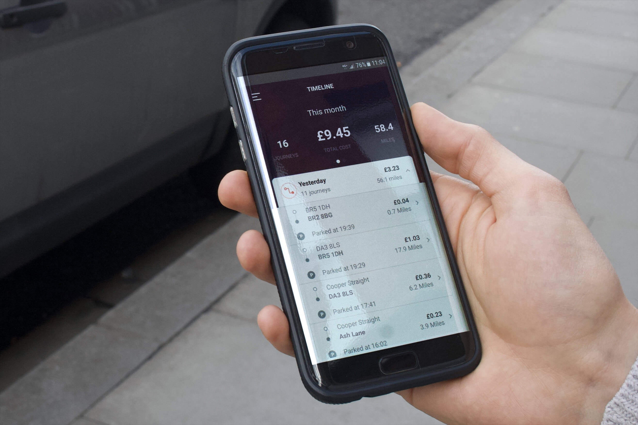 By Miles car insurance smartphone app